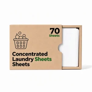 70 Count Hypoallergenic Laundry Soap Strips For Home & Travel Use