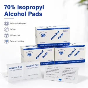 70% Isopropyl Alcohol Pads Individually Wrapped Disposable Disinfecting Wipes Sanitizing Prep Pads for First Aid Kit