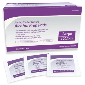70% Isopropyl Alcohol Prep Pads Eco-Friendly Non-Woven Material Individually Wrapped Skin Prep Wipes