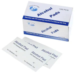 70% Isopropyl Alcohol Prep Pads and Swabs Sterile Non-Woven Medical Wipes CE Certified Single-Use 65x30mm for Machine Cleaning