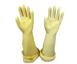 70 cm 260g Long-Sleeve White Latex Household Cleaning Gloves