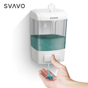 700ml Cost effective Refillable Plastic Wall Mounted Manual Hand Soap Dispenser for Kitchen