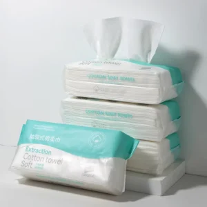 70pcs Non Woven Disposable Cotton Tissue Towel B378 Disposable Face Towel Skin Care Makeup Remover Natural
