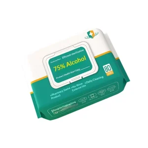 75% Alcohol Antiseptic Wet Wipes, 80 Sheets, 180 x 130 mm, Extra Thick