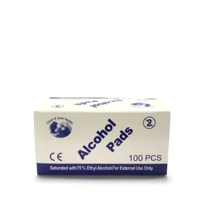 75% Alcohol Disposable Nonwoven Pads 100 Pieces Box Sterile Wipes for Phone Screen and Lens Cleaning