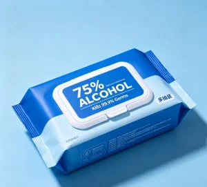 75% Alcohol Eco-Friendly Disinfecting Wet Wipes Individually Wrapped Thick Lint-Free for Home