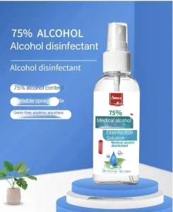 75% Alcohol Fragrant Medical Disinfection Spray Hand Sanitizer 100ml Portable Kills 99.99% Germs Safe Effective Customizable