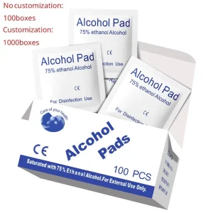 75% Ethanol Alcohol Prep Pads Individually Wrapped Sterile Non Woven Disposable Alcohol Wipes