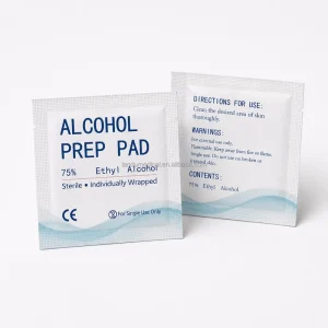 75% Ethanol Alcohol Wipes Disposable Non Woven Pads for Surface Sanitizing 3x6cm
