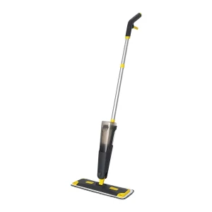 780ml Aluminum Handle Tank Spray Mop with Rectangle Design 360 Degree Wet Dry Functionality for Home Use with Mop Cloth Set