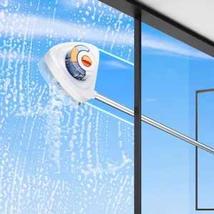 8-40Mm Plastic Double Side Window Cleaning Equipment Kit Adjustable Magnetic Glass Squeegee Cleaner with Long Rod