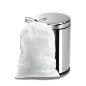 8 Gallon 30L Drawstring Trash Bag Garbage Bag Trash Can Liner Bin Bag with Sliding Lines