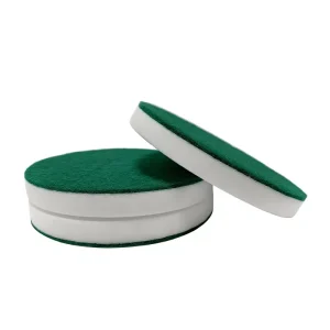 8 Inch 2 Layer Floor Scrubber Polishing Pad Scouring Pad + Magic Sponge Replacement Floor Pad