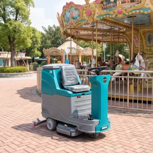 8° Slope Gradeability X9 Ride-On Electric Compact Warehouse Floor Scrubber