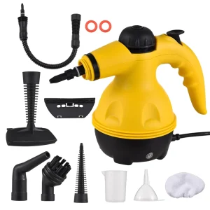 8-in-1 Portable Steam Cleaner Disinfector Handheld Pressurized Steamer Machine and Floor Steam Mop