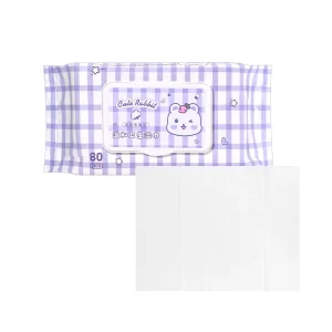 80 Counts Organic Biodegradable Eco Friendly Female Wet Wipes Fashion Design Soft Skin Friendly Wet Wipes Korean SY926