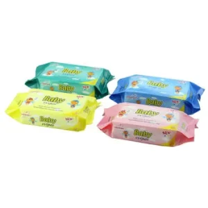 80-Piece Disposable Spunlace Baby Wet Wipes, Portable Scented Moisturizing Cleansing Wipes