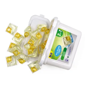 80 Pods 3-in-1 Laundry Detergent Gel Ball Capsules Disposable Pod for Bulk Washing Clothes Stand Up Pouch Package
