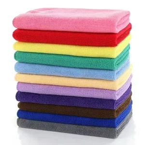 80% Polyester 20% Polyamide Microfiber Household Cleaning Cloth Multifunctional Reusable for Kitchen Car Care