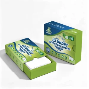 80 Sheets Family Size Concentrated Eco-Friendly Household Laundry Detergent Sheets
