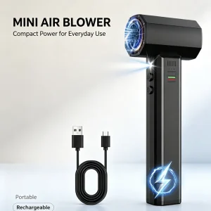 80000RPM Electric Air Duster and Cordless Air Blower with 6-Pack 4000mAh Batteries