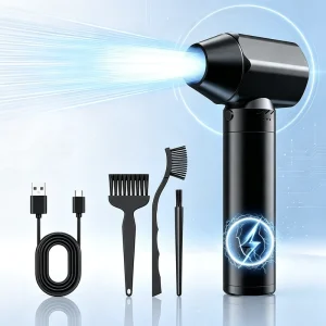 80000RPM Wireless Handheld air duster Gun Portable Compressed Air Duster Violent Fan