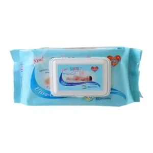 80Pcs Baby Wet Wipes Ultra Soft Gentle Cleansing Baby Wipes With Lid Hypoallergenic Disposable Wet Tissue for Infant
