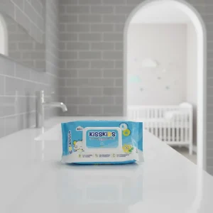 80Pcs Baby Wipes Non Woven Fabric Hypoallergenic Soft Daily Cleansing Wipes