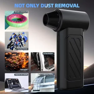 80W 100,000 RPM Portable Compressed Air Duster Blower for Keyboard and Computer Case Cleaning