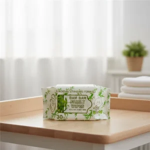 80pcs Eco Friendly Bamboo Baby Wet Wipes Custom Fragrance Soft Biodegradable Family Cleansing Wipes for European Household Use