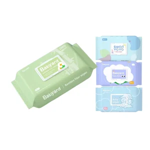 80pcs Natural Baby Hand Mouth Cleaning Wet Tissues