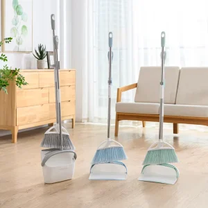 8590 Broom and Dustpan Comb Set for Home Super Long Dust Broom Dustpan Set Broom and Dustpan Set