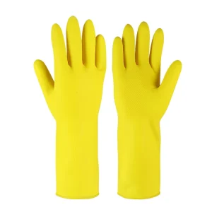 85g 32cm Reusable Waterproof Anti-Slip Powder-Free Latex Household Dishwashing Gloves