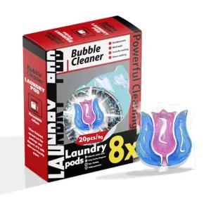 8X Concentrated Laundry Detergent Pod All in One Laundry Capsules Clean Quick Dissolve Color Care 40Loads Laundry Pacs