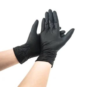 9-Inch Diamond-Pattern Nitrile Household Cleaning Gloves