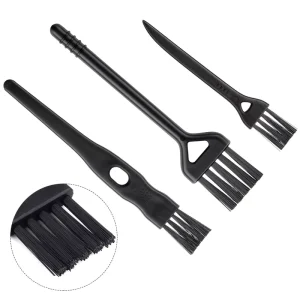 9-Piece Portable Anti-Static Brush Kit with Plastic Handles and Nylon Keyboard Cleaning Brushes