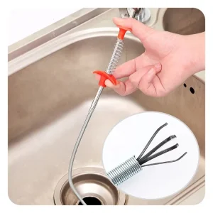 90cm Flexible Spring Drain Clog Cleaner Hair Catcher for Sinks and Tubs