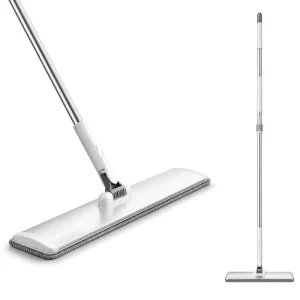 90cm Wide Flat Mop Aluminum Plate Covers More Area 180 Degree Rotation Quick Dry Microfiber Pad Lightweight 1.5kg Large Space