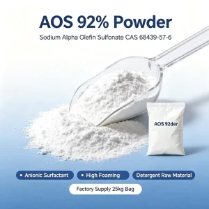 92% Sodium Alpha Olefin Sulfonate AOS Powder CAS 68439-57-6 Anionic Surfactant for Laundry Detergent and Dishwashing Liquid