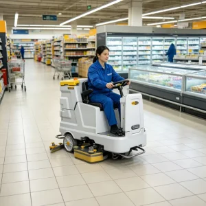 920mm Ride On Floor Scrubber Machine Industrial Automatic Floor Cleaning Machine for Warehouse