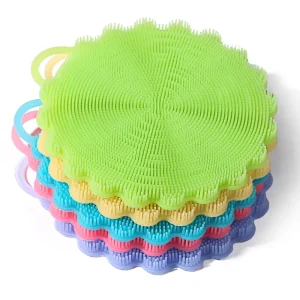 A Silicone Sponge Household Clean Handle Silicone Sp Dish Washing Silicone Sponge Scouring Pad