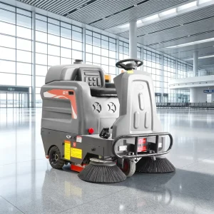 A13 Ride-On Electric Self-Propelled Floor Sweeper with 120L Dust Container