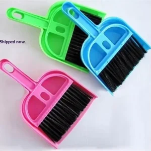 A1506 Mini Desktop and Keyboard Cleaning Brush Set with Dustpan and Small Plastic Broom