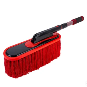ABS Cotton Soft Bristle Telescopic Long Handle Car Duster Brush for Dust and Snow Removal