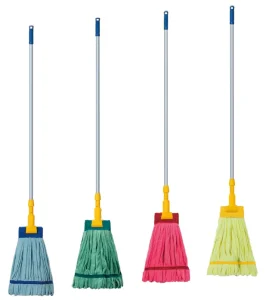 AF01451 Commercial Heavy-Duty Super Absorbent Microfiber Mop Set with 150 cm Twist Aluminum Handle