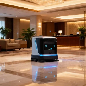 AI Electric Self-Propelled Commercial Floor Cleaning Robot with Sweeper