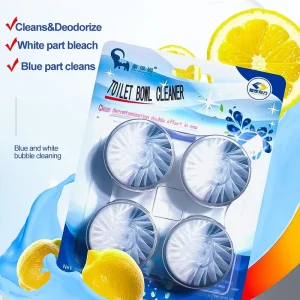 AJYF Bathroom Long Lasting Blue Flush Toilet tank Cleaner Tablets Bleach