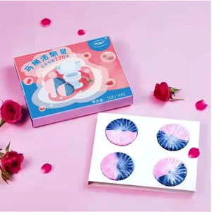 AJYF Disposable Eco Friendly Solid Toilet Bowl & Tank Cleaner Tablets with Rose Fragrance and Toilet Deodorizer Blocks