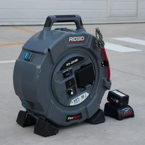 AMJET K9 204B 3 Chains Flexshaft Knocker Drain Cleaner Professional Wall to Wall Drain Cleaning Machine for 2 6 Inch Pipes