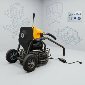 AN200B Heavy Duty 1500W Sewer Pipe Cleaning Machine for Indoor and Outdoor Use